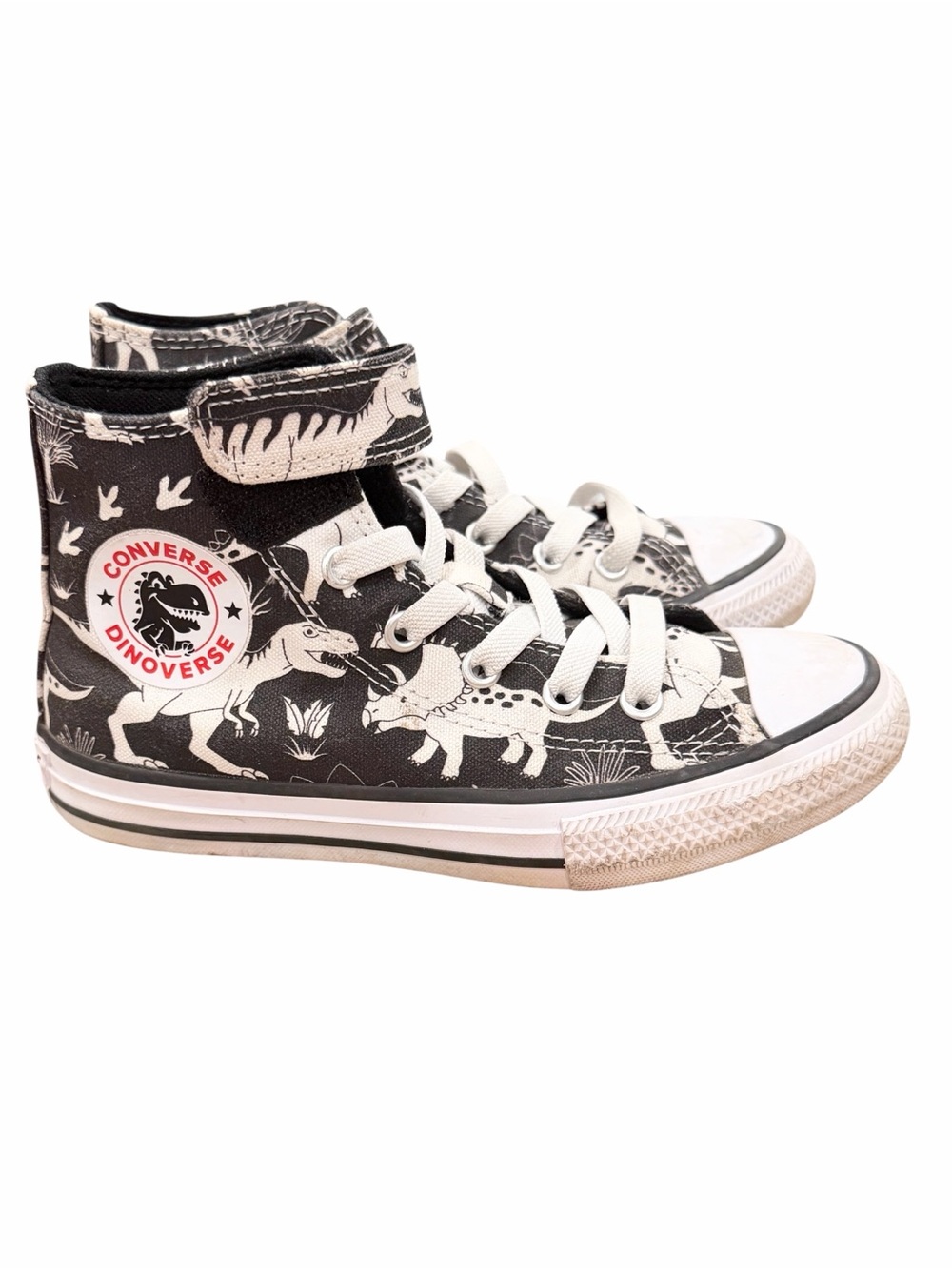 Converse Chuck Taylor All Star Dinoverse High Top Sneakers Black/White Kids 13